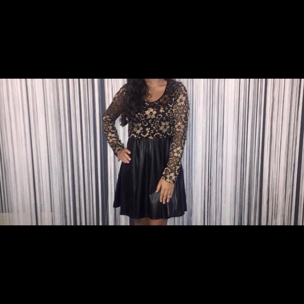 Leather dress